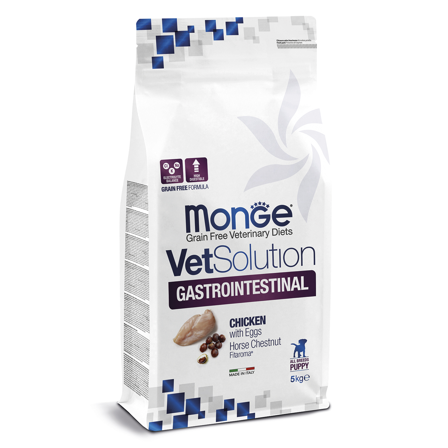 Корм для щенков диетический MONGE VetSolution Dog Gastrointestinal Гастроинтестинал при заболеваниях ЖКТ 5кг - фото 1