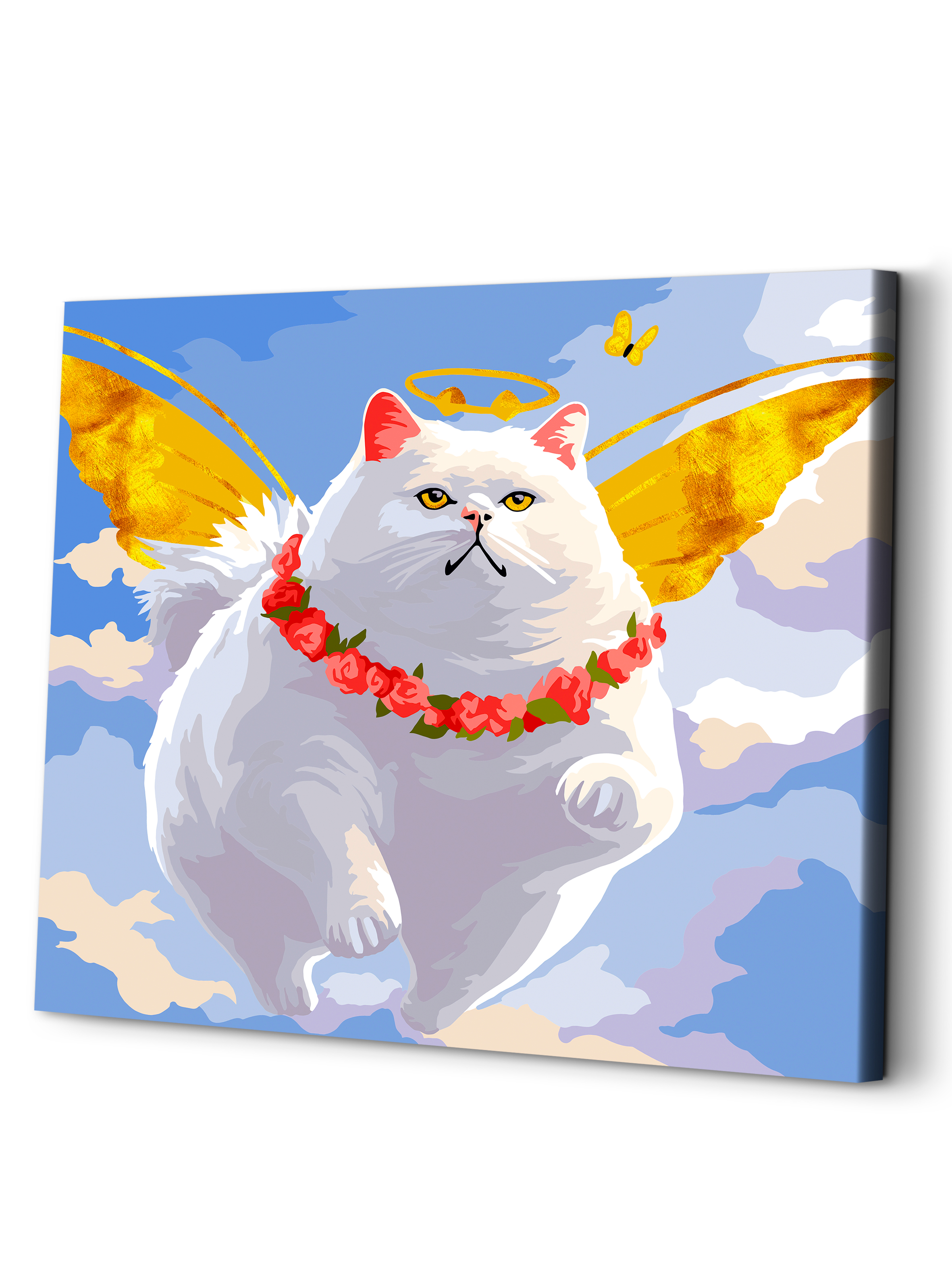 Картина по номерам Art sensation Котик в раю в ассортименте - фото 1