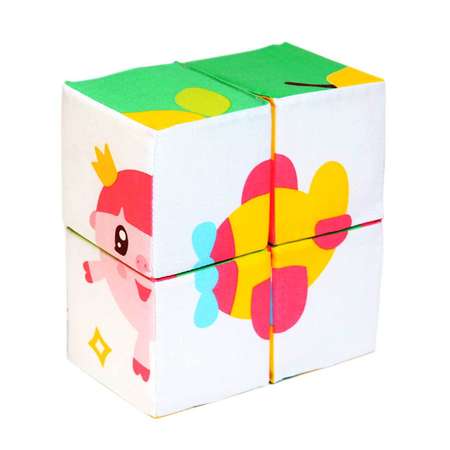 Игрушка BabyGo кубики Собери Малышарика