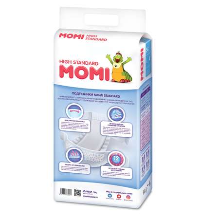 Подгузники Momi L (9-14 кг) 54 шт.