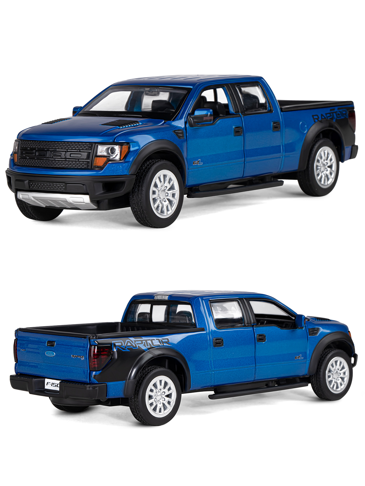 Пикап АВТОпанорама Ford F 150 SVT Raptor 1:34 JB1251395 - фото 6