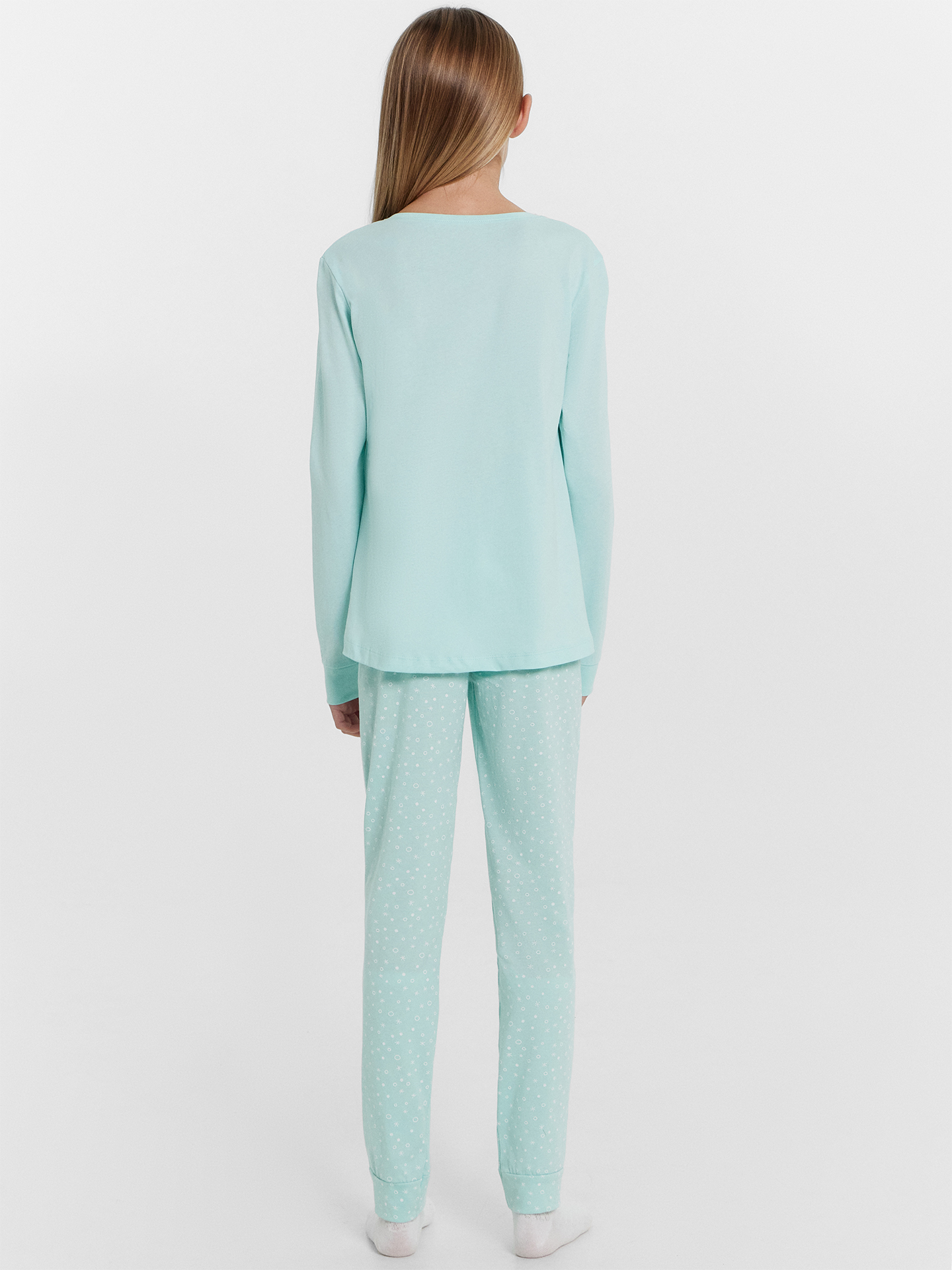 Пижама Mark Formelle (Марк Формэль) 567720/иней +белые снежинки - фото 3