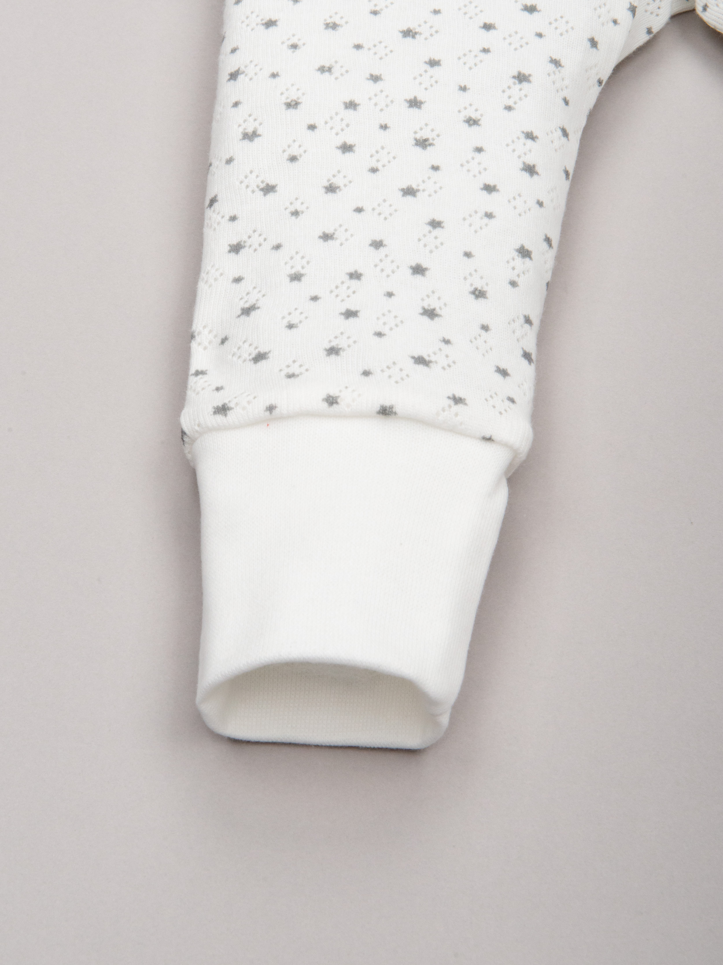 Комбинезон ТРИЯ 1022 ажурная рибана Soft экрю наб. сер зв. - фото 7