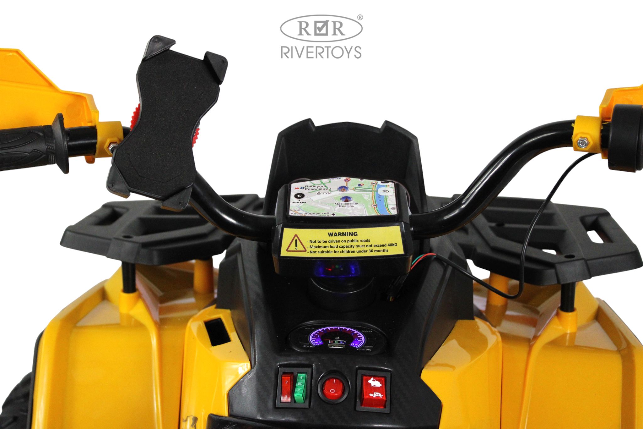 Электромобиль RIVERTOYS Z111ZZ-NEW-YELLOW С пультом ДУ - фото 11
