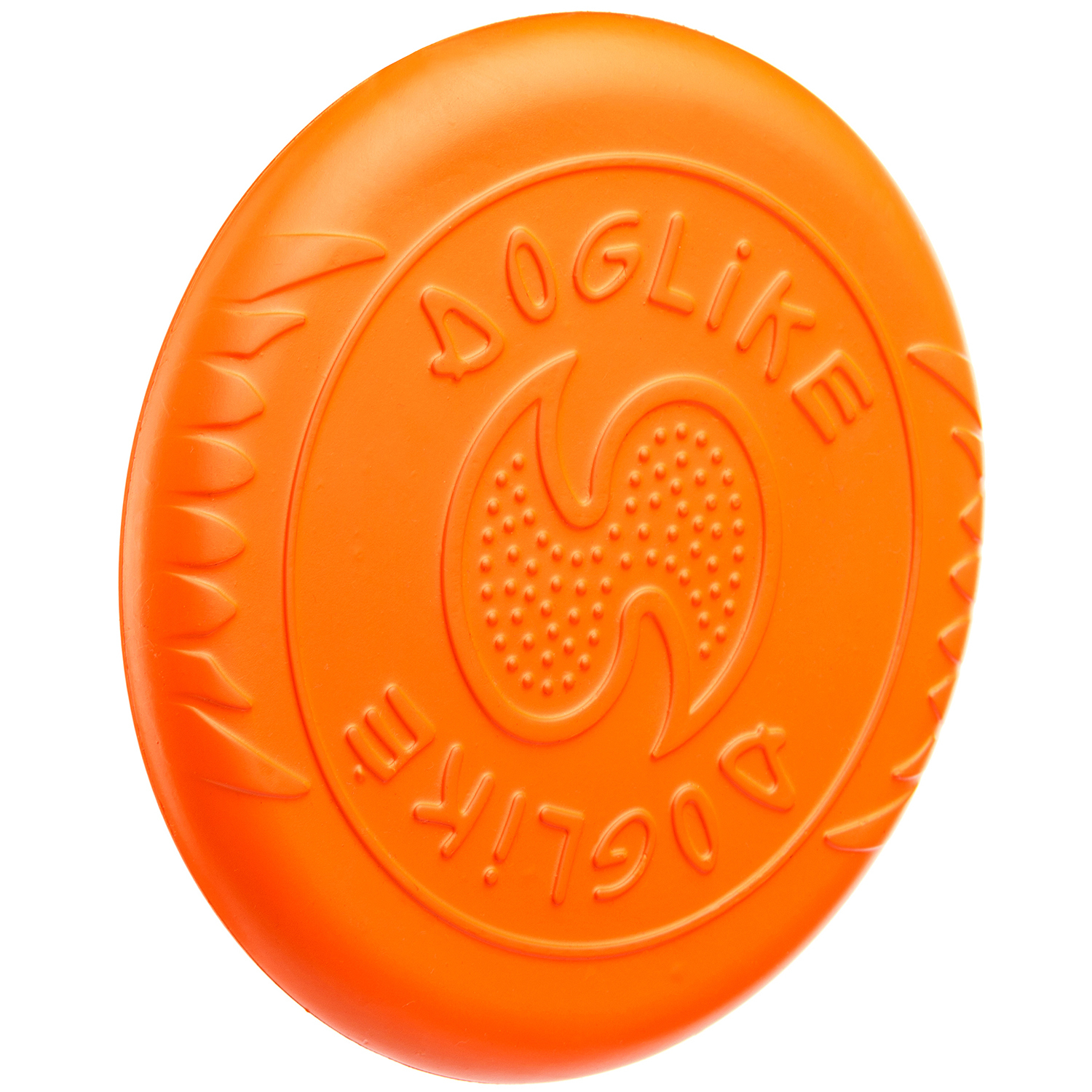 Игрушка для собак Doglike Тарелка летающая малая Оранжевый - фото 4