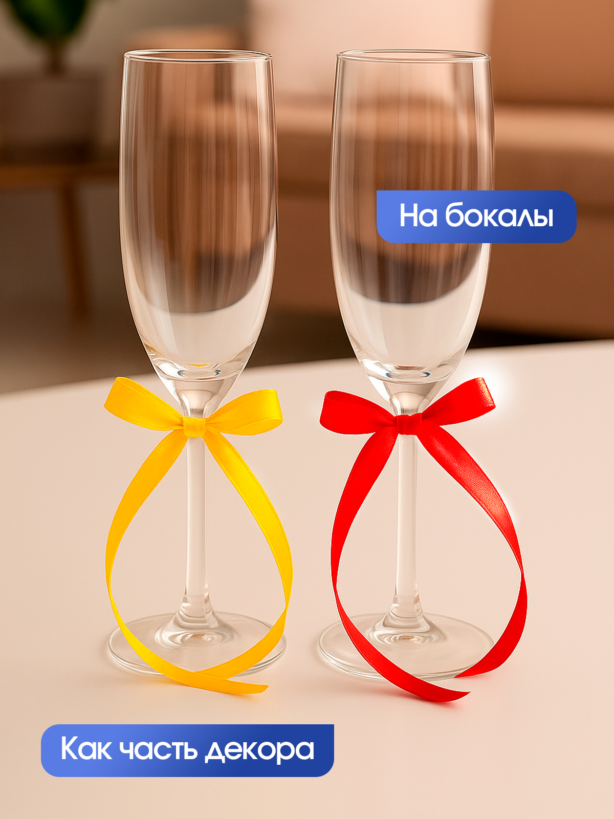 Ленты атласные AXLER тонкие упаковочные набор 12 шт - фото 6