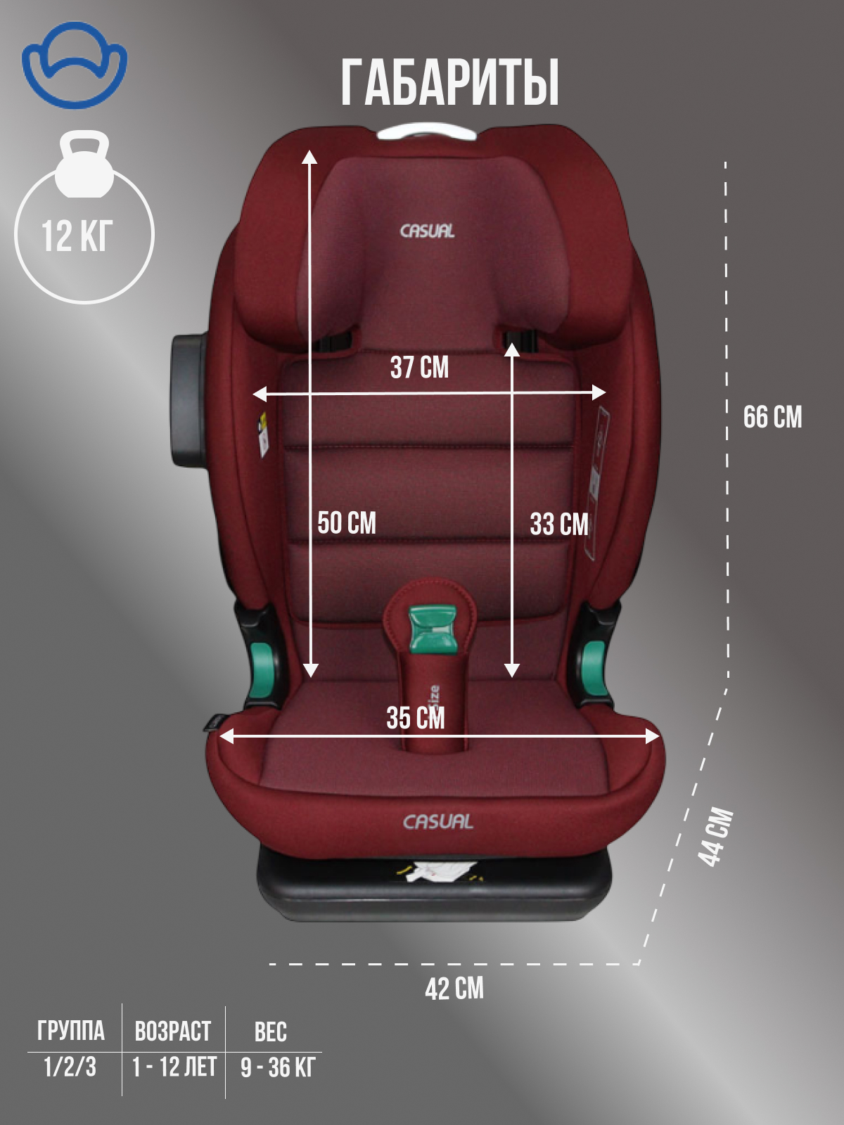 Автокресло Casual Classfix Pro Isofix 2/3 (15-36 кг) - фото 13