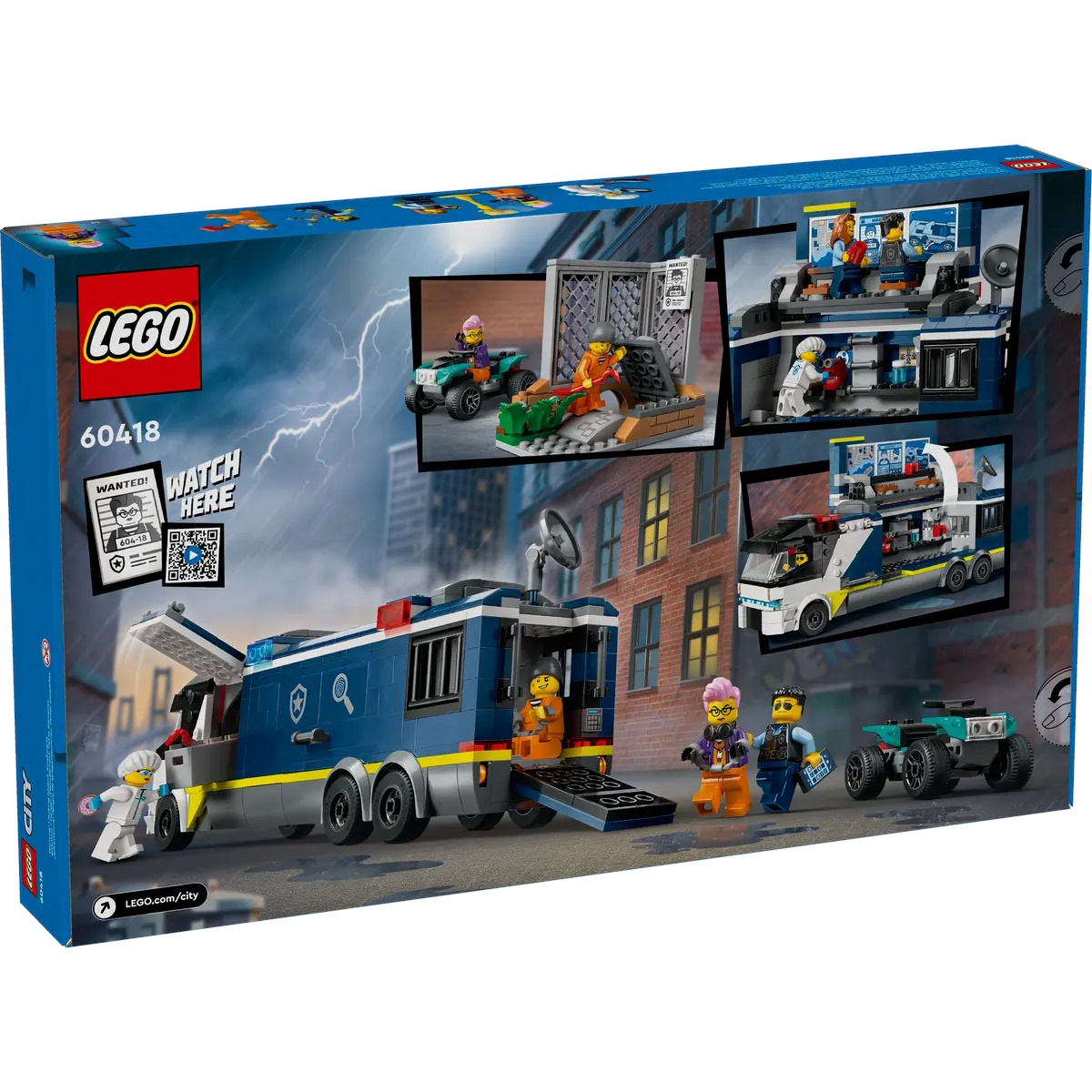 Конструктор LEGO City Police Mobile Crime Lab Truck блочный - фото 7