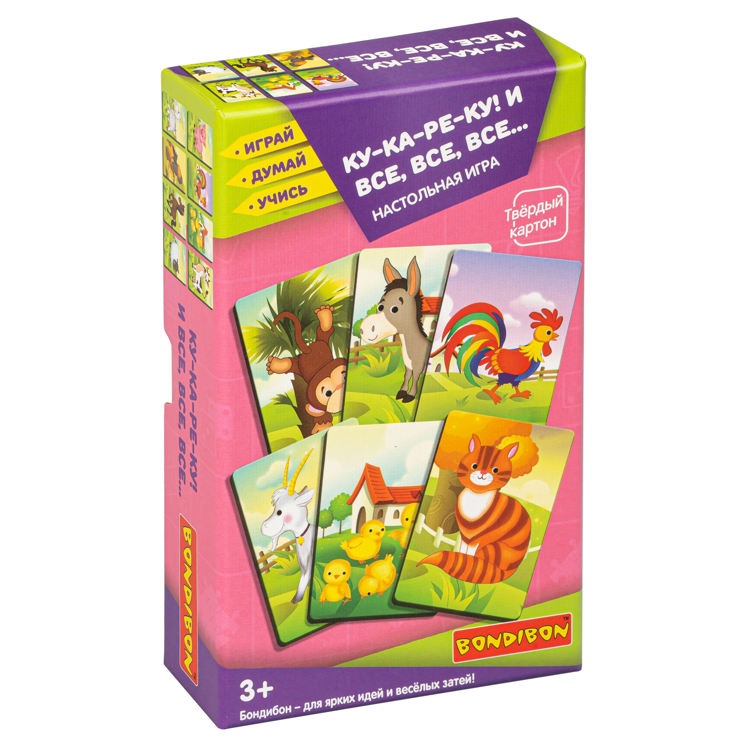 Настольная игра Bondibon логопедическая Ку-ка-ре-ку! - фото 3