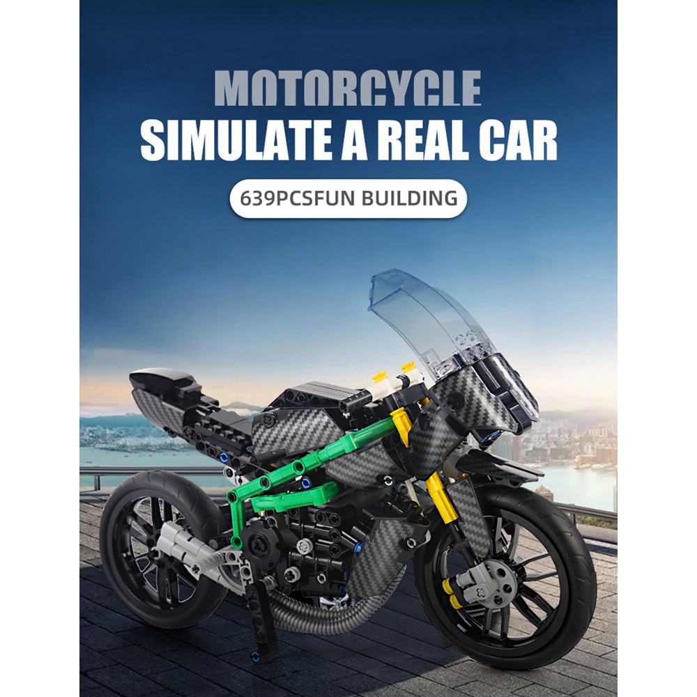 Конструктор Mould King Мотоцикл Kawasaki - фото 4