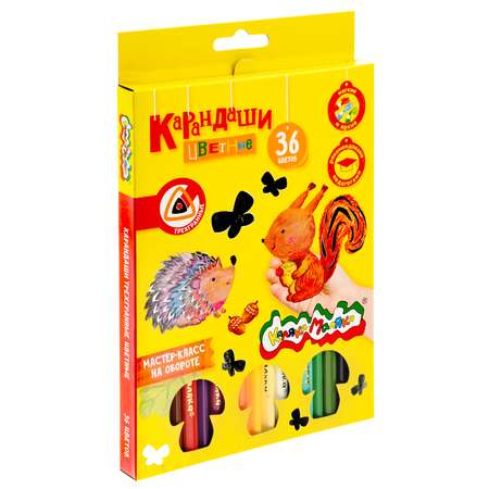 Карандаши цветные Каляка-Маляка 36 шт.
