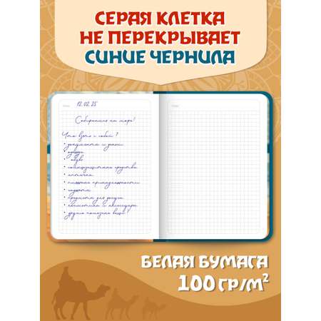 Блокнот Проф-Пресс в клетку А5. Птица пустыни 168 лист.