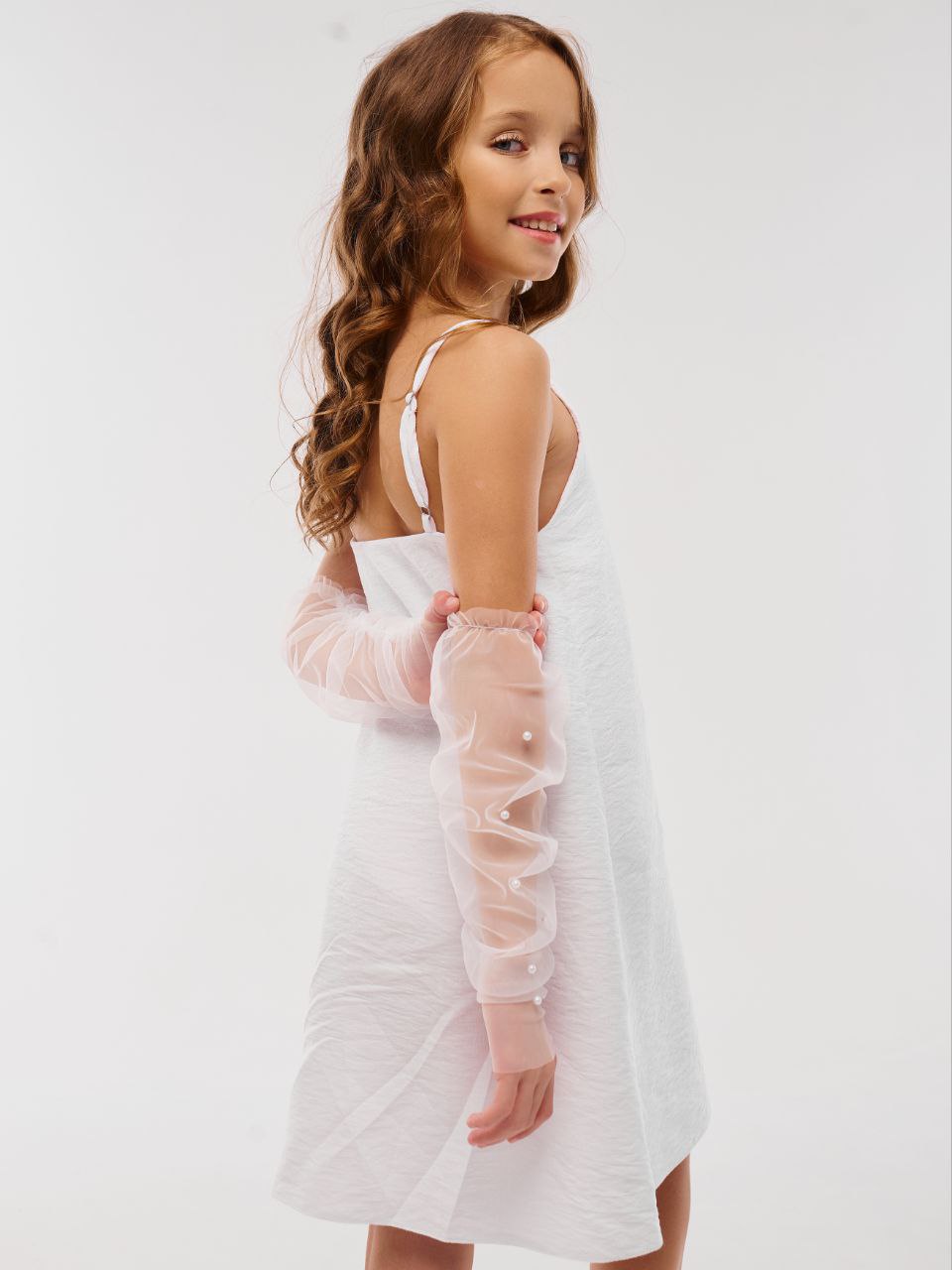 Митенки VasileKiss БелыеДетскиеМ - фото 6