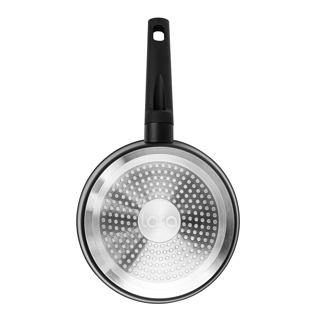 Сковорода LARA LR01-66-20 серия ЛОФТ 20х5см ручка soft-touch индукция Индикатор нагрева - фото 7