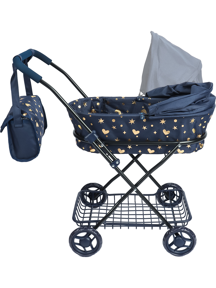 Коляска-люлька для кукол Рыжий кот 9325-BS - фото 3