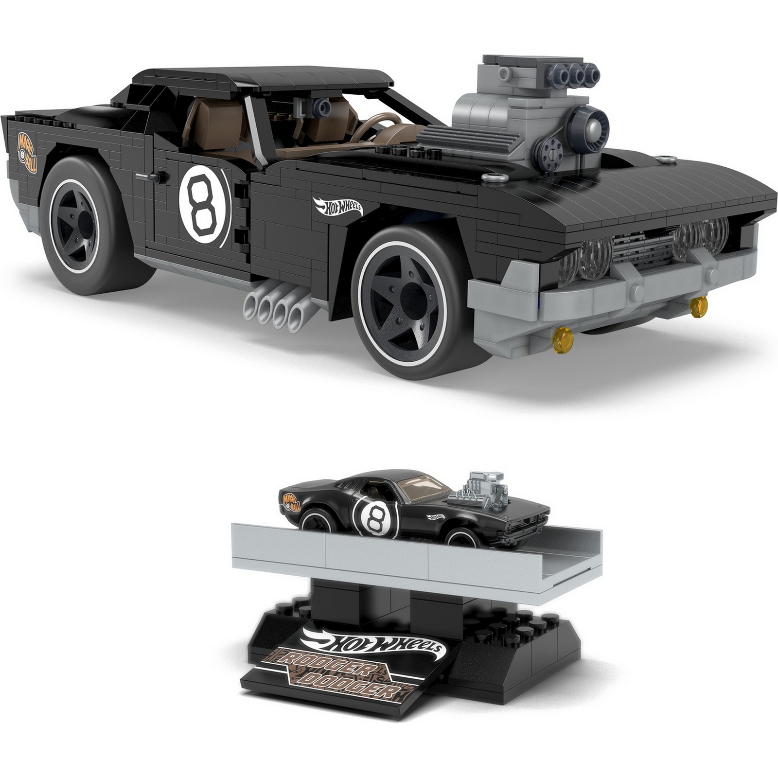 Конструктор Mega Construx Hot Wheels Роджер Доджер - фото 4