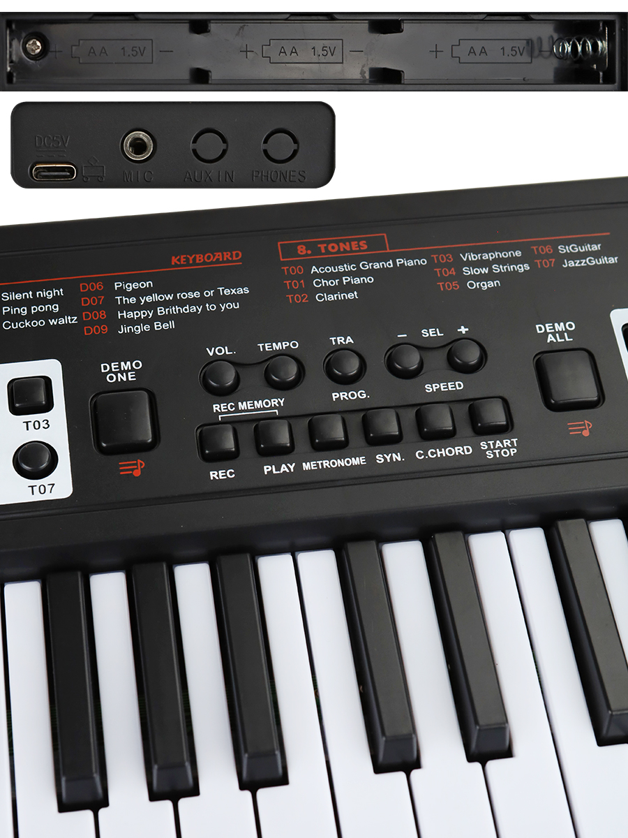 Игрушка музыкальная Рыжий кот синтезатор - фото 5