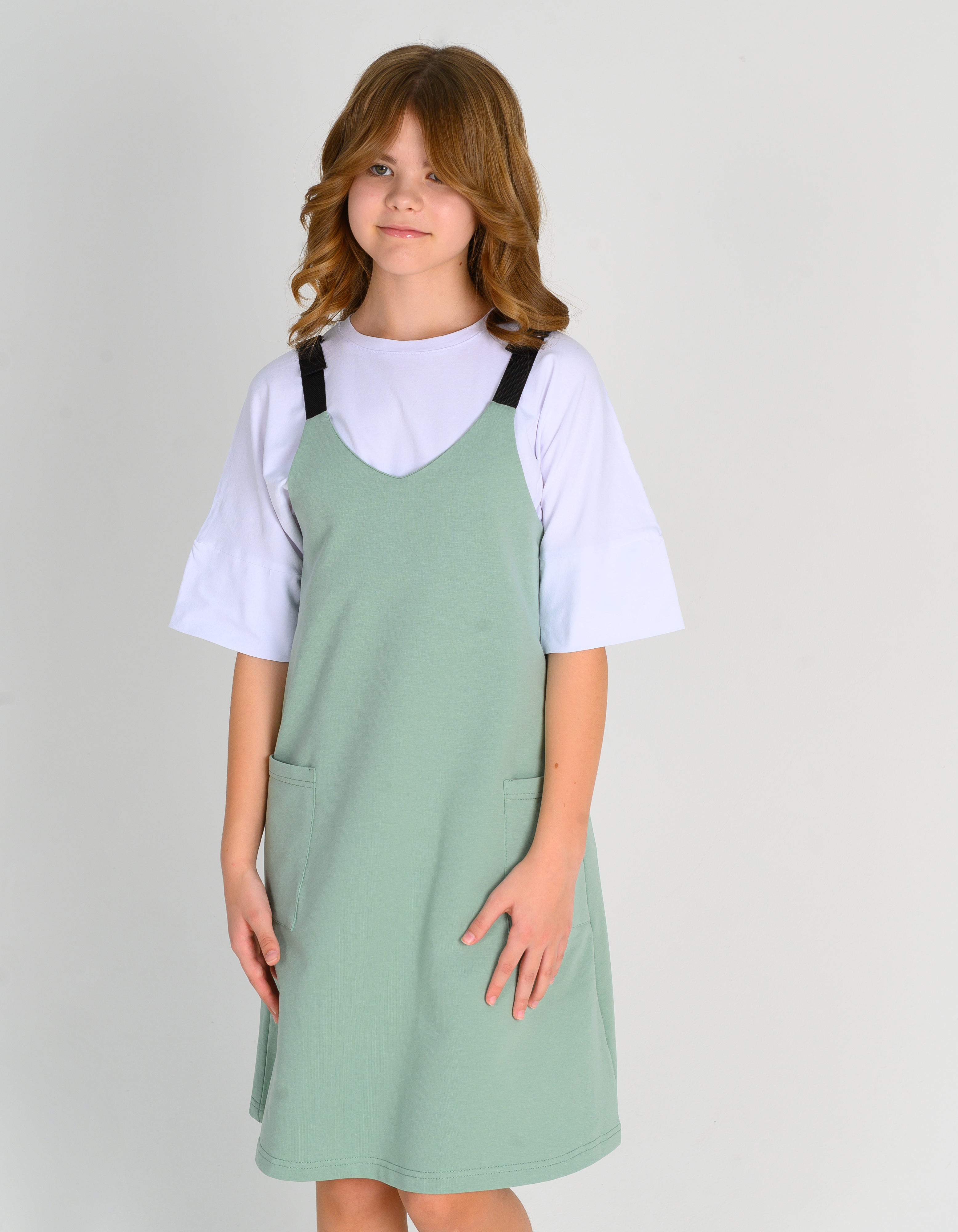 Сарафан MiloTa ПФ07/олива - фото 8