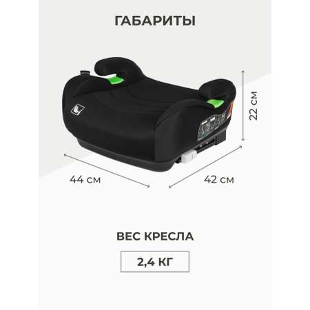 Автокресло Lionelo Isofix 3 (22-36 кг) черный