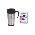 Термокружка Лайма 400 мл нержавеющая сталь серебристая