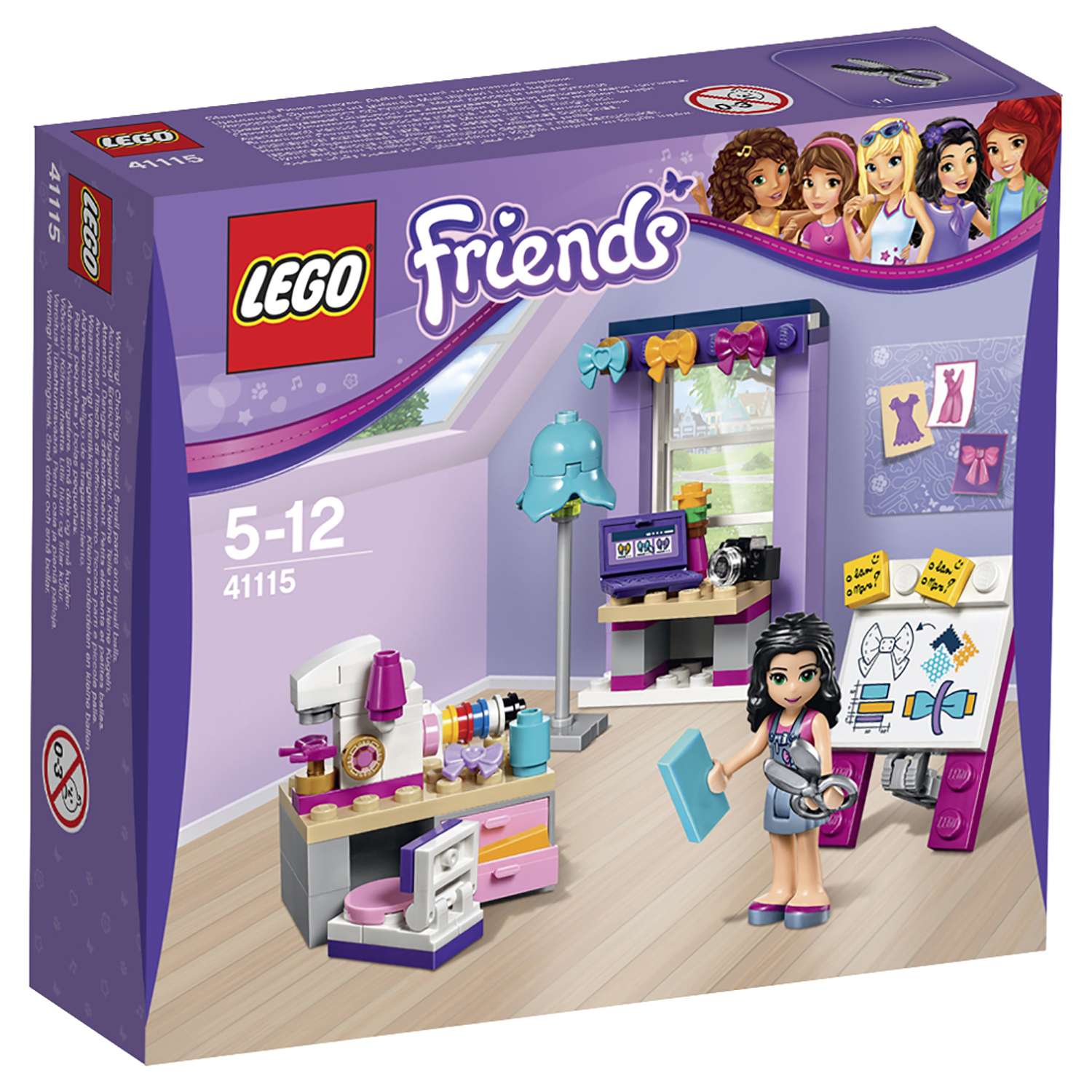 Конструктор LEGO Friends Творческая мастерская Эммы блочный - фото 2