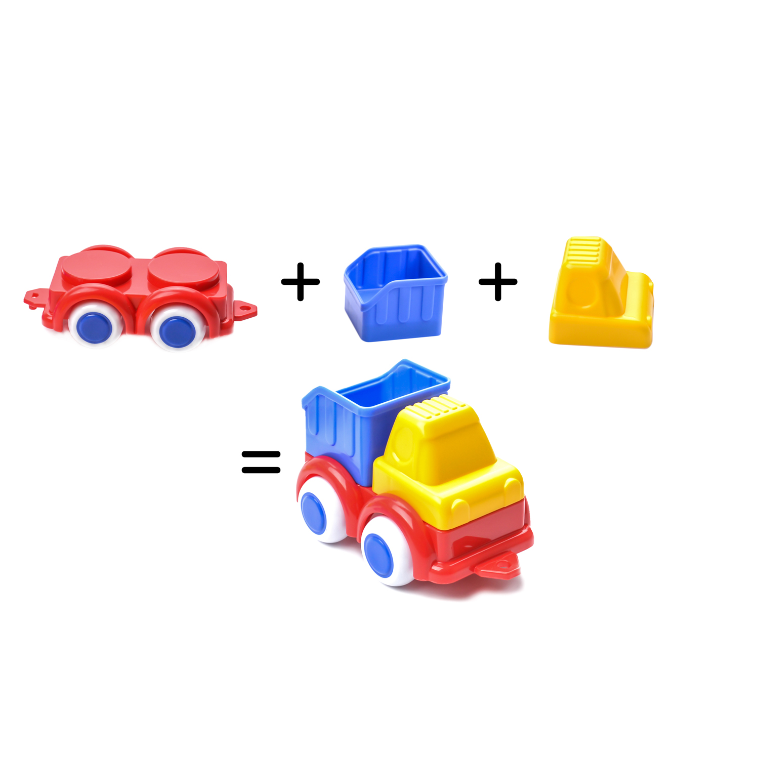 Конструктор VIKINGTOYS Строители Создай свою машинку - фото 2