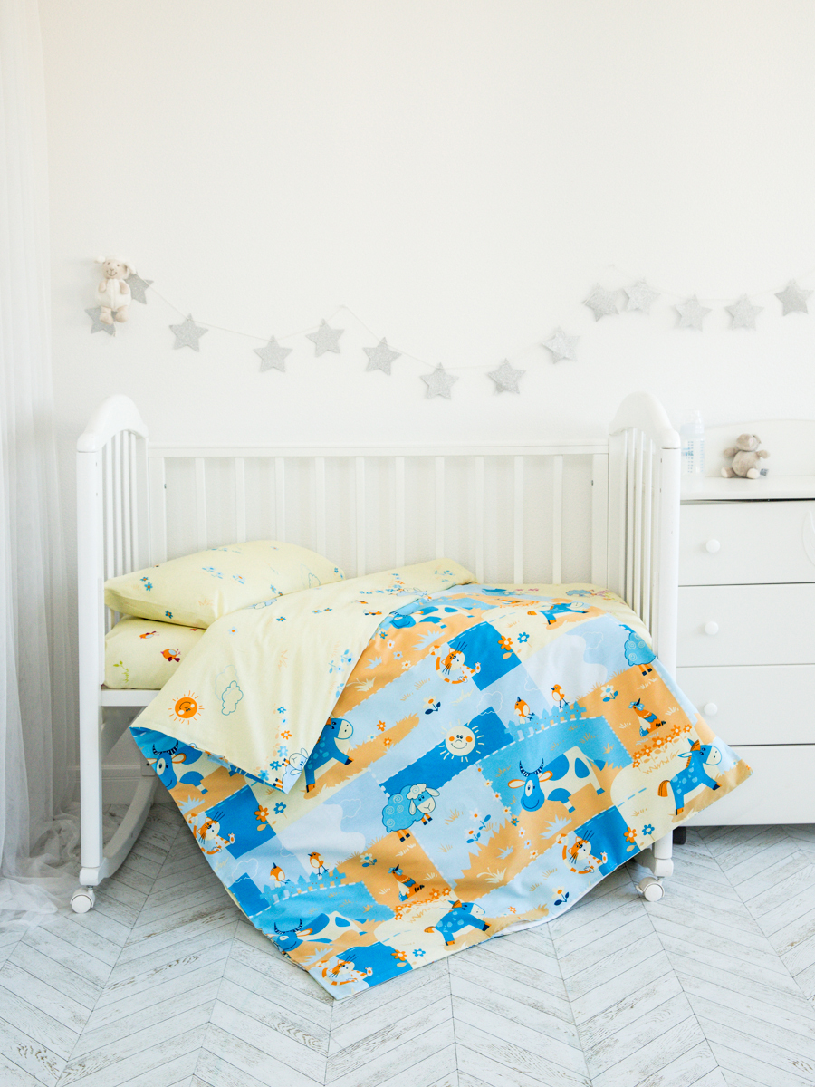 Постельное белье Baby Nice в кроватку 120х60 для новорожденных - фото 1