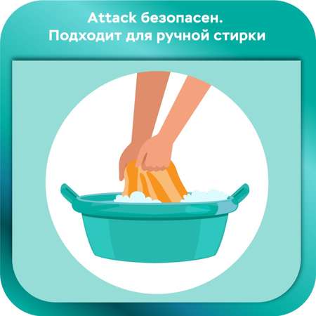 Порошок стиральный Attack Multi Action 800г