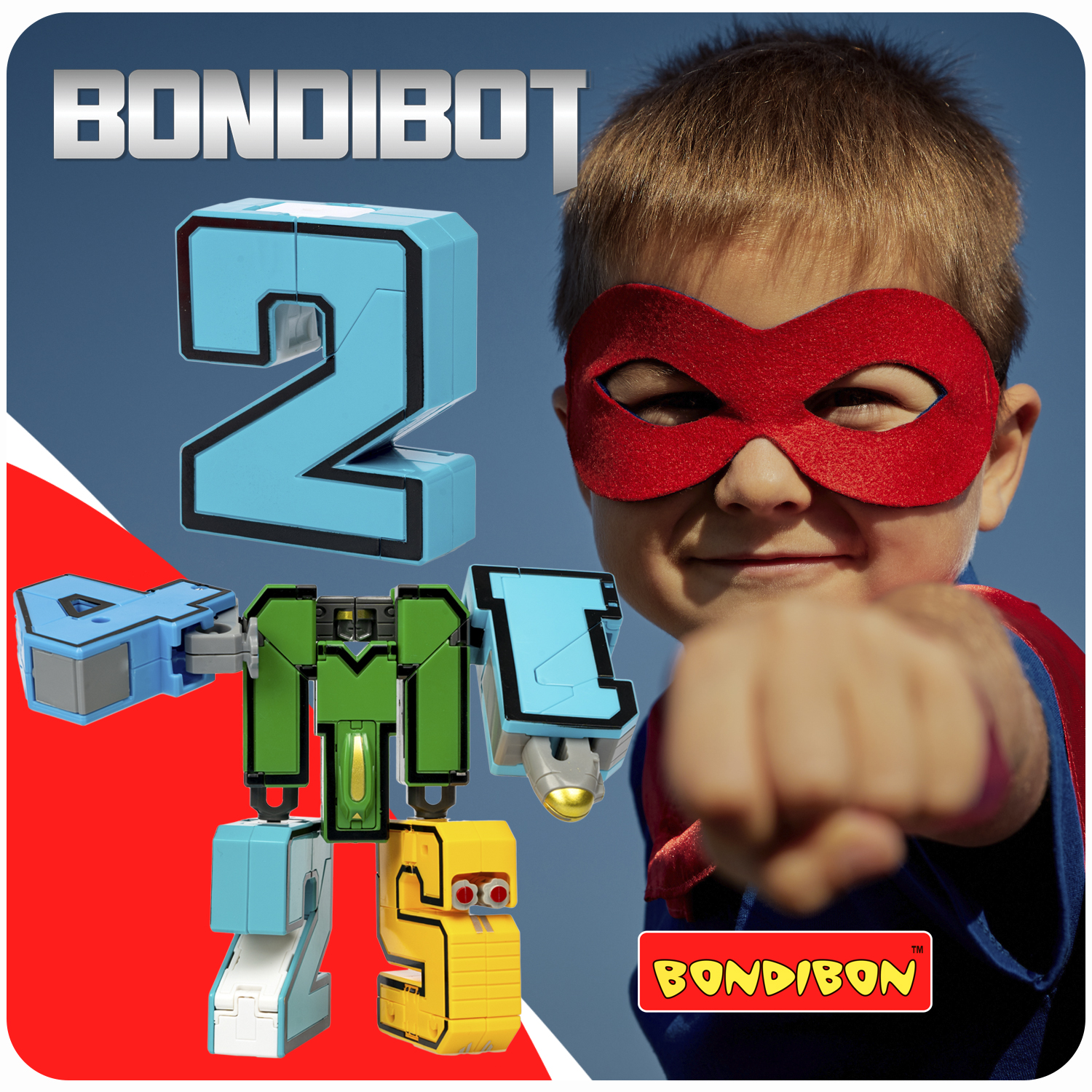 Фигурка Bondibon трансформер Робот Цифра 2в1 - фото 10