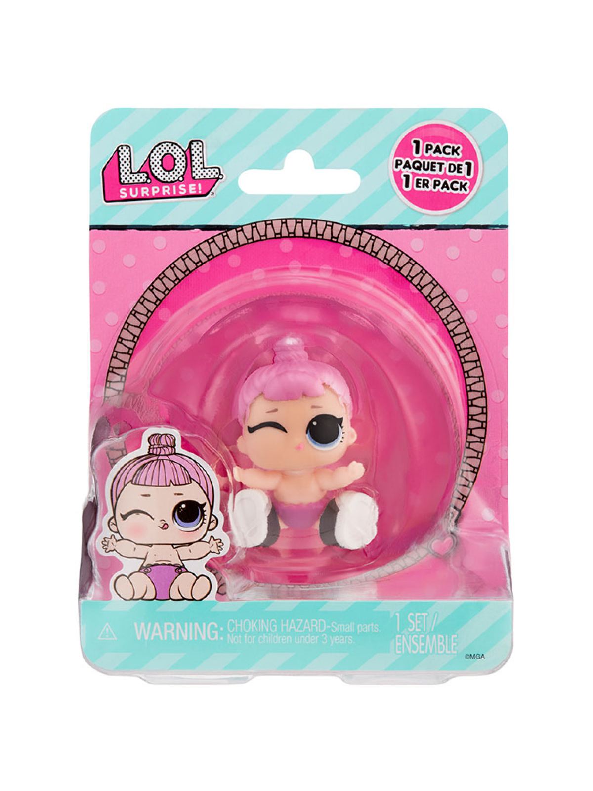 Кукла мини L.O.L. Surprise! opp Lil Sis Коузи Бэйби 987390 розовая lil sis - фото 3