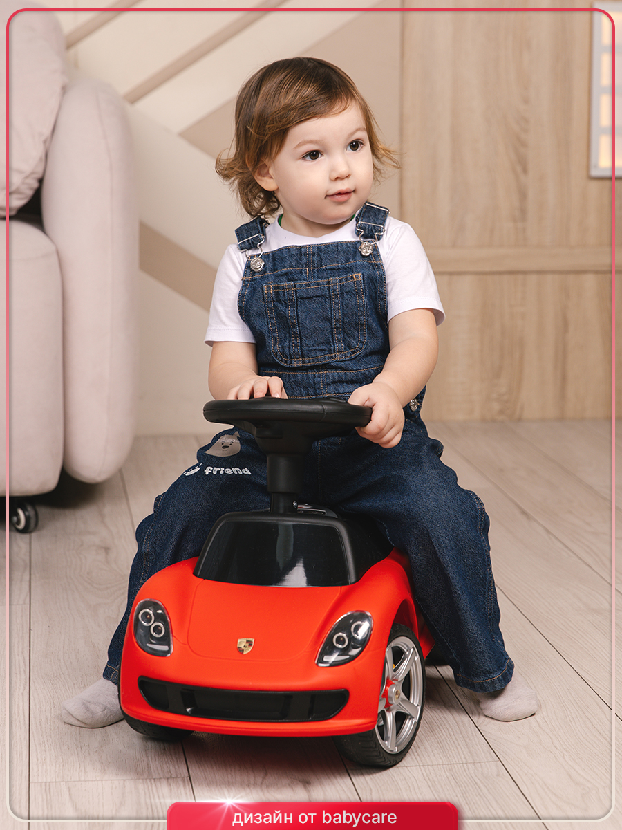 Каталка BabyCare Порш красный - фото 15