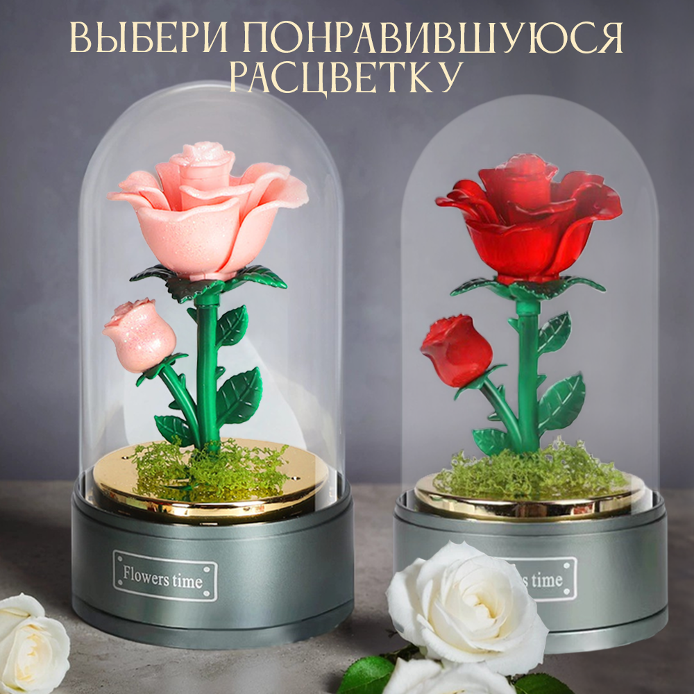 Музыкальная шкатулка TIPTOPOLIS Роза Розовая - фото 8