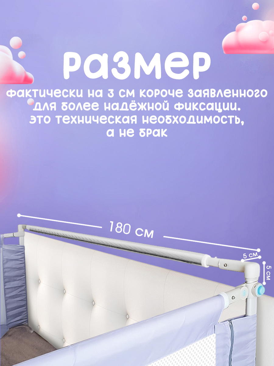 Барьер-ограничитель CINLANKIDS Соединительная планка 180см - фото 2