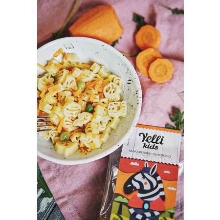 Макарошки Yelli Kids Лимпопо с овощами 90г