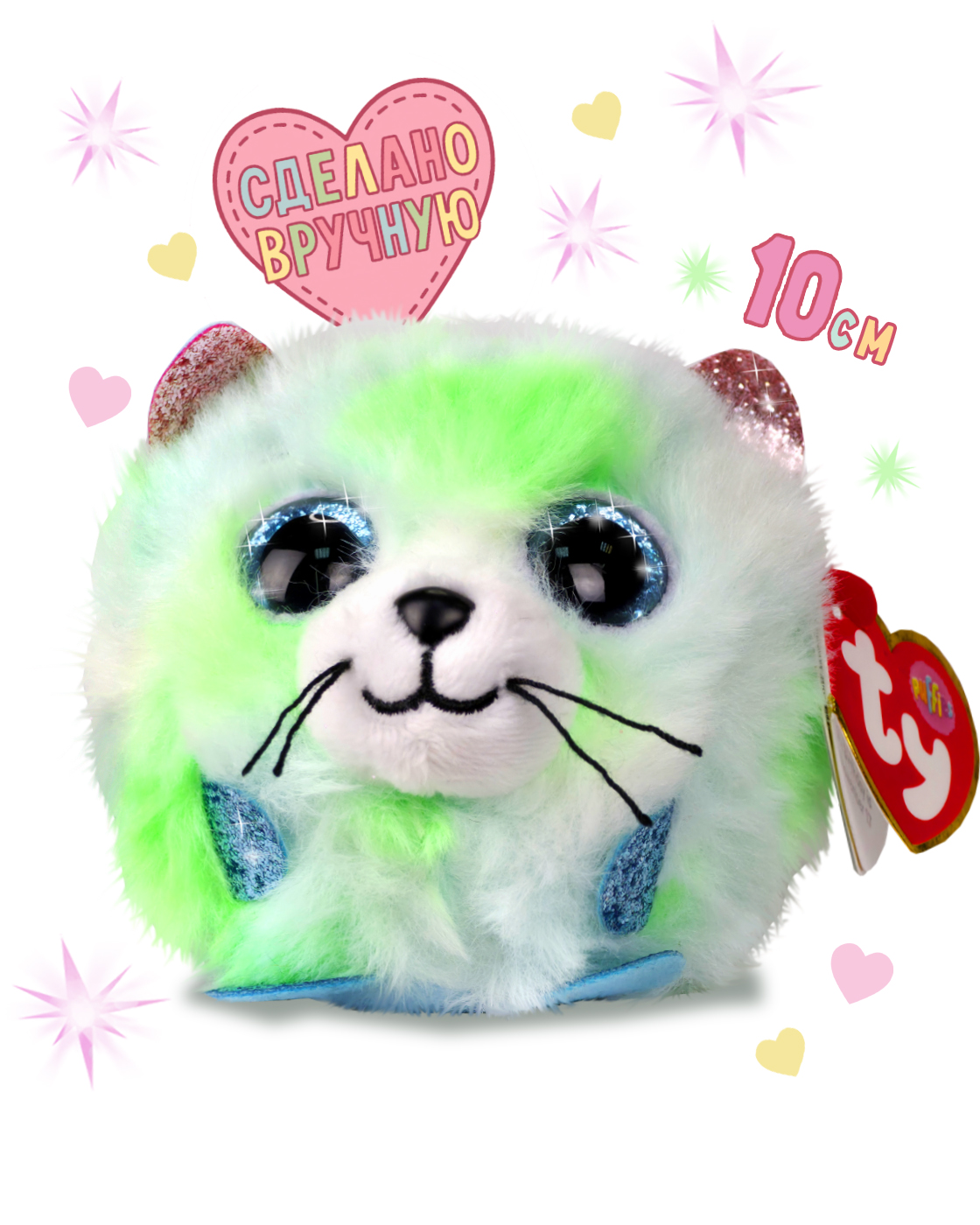 Мягкая игрушка TY котик - фото 1