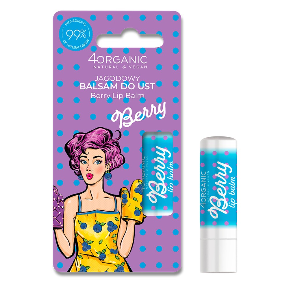 Гигиеническая помада 4organic Черная смородина - фото 4