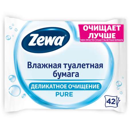 Влажная туалетная бумага Zewa 42 шт.