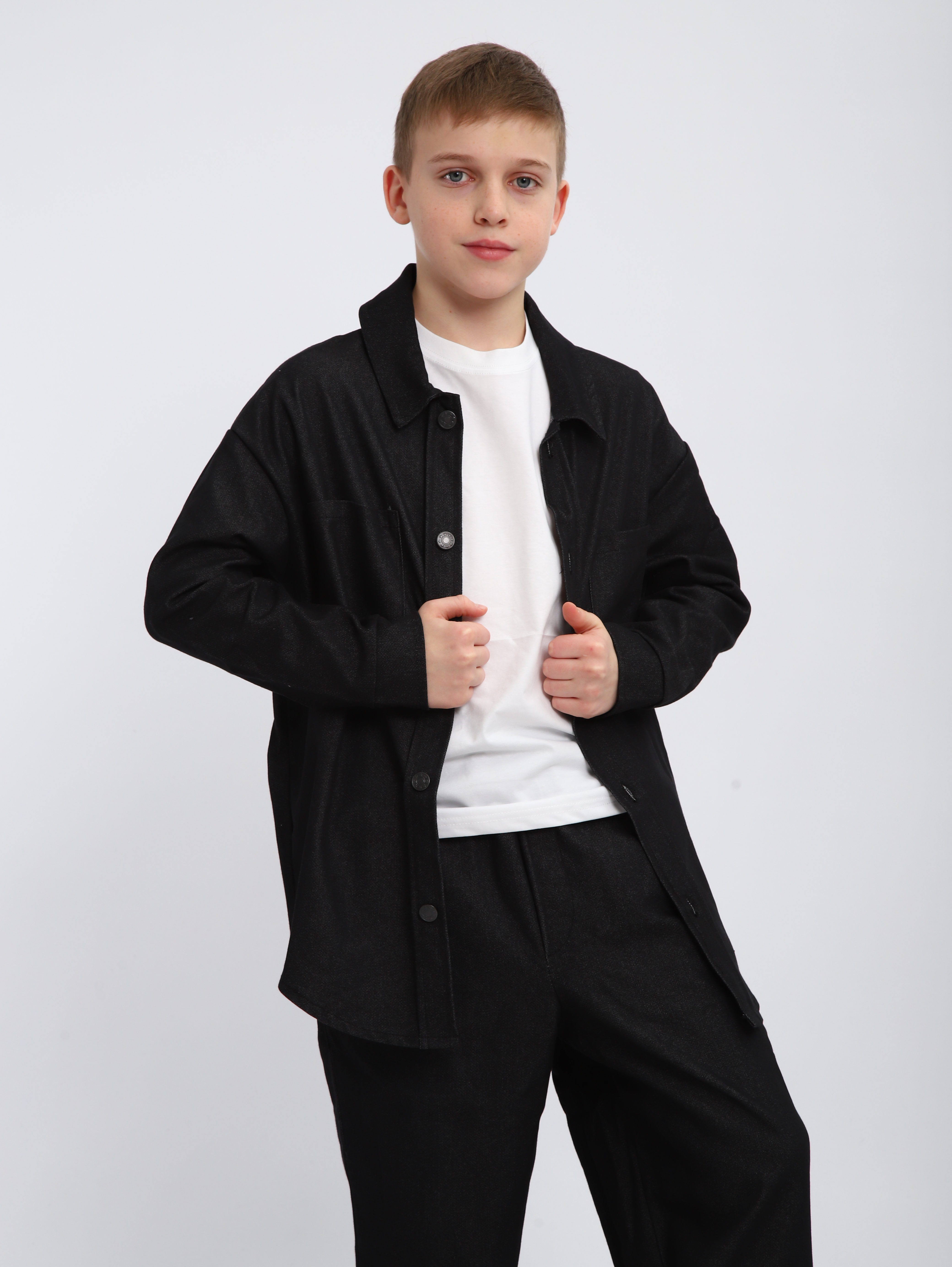 Костюм ЛАДОШКИ Комплект Деним черный - фото 11