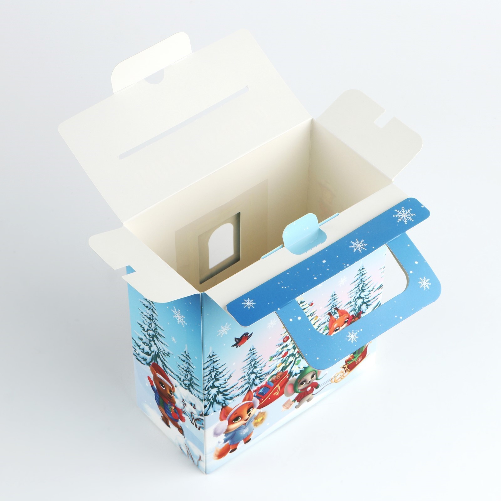 Коробка складная с 3D эффектом Дарите Счастье "Домик новогодний", 18 х 15 х 7,5 см - фото 4