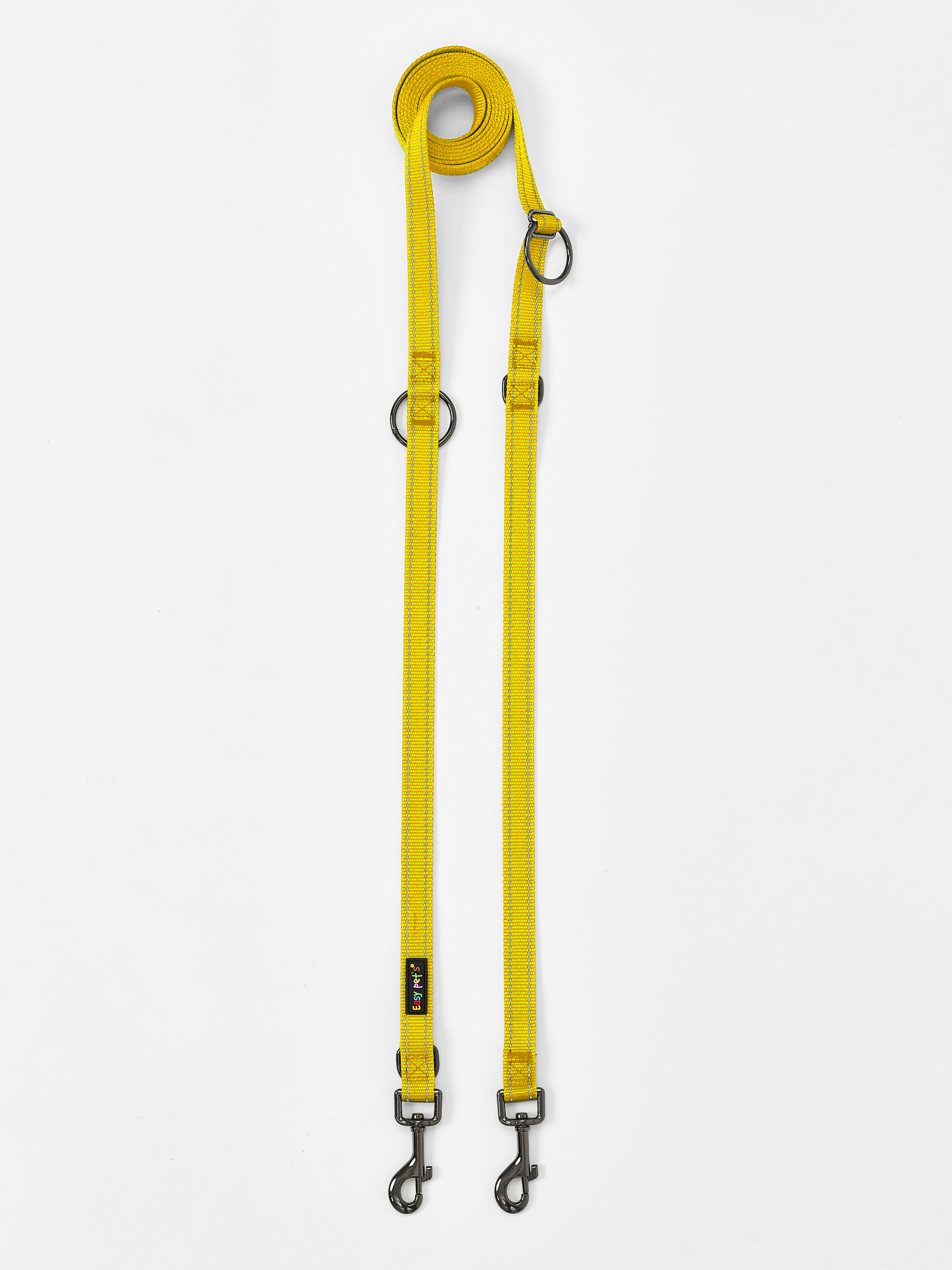 Поводок перестежка для собак Easy Pets 324 цвет Желтый р-р M 2см 300см - фото 10