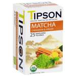 Чай зеленый Tipson Матча с корицей и имбирем 25 саше