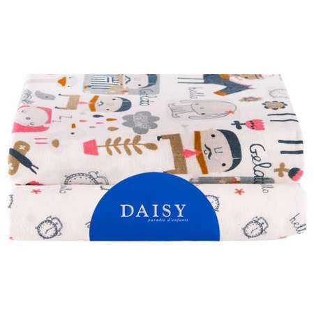 Пеленка Daisy Фланель 2шт 75х120см Лошадки