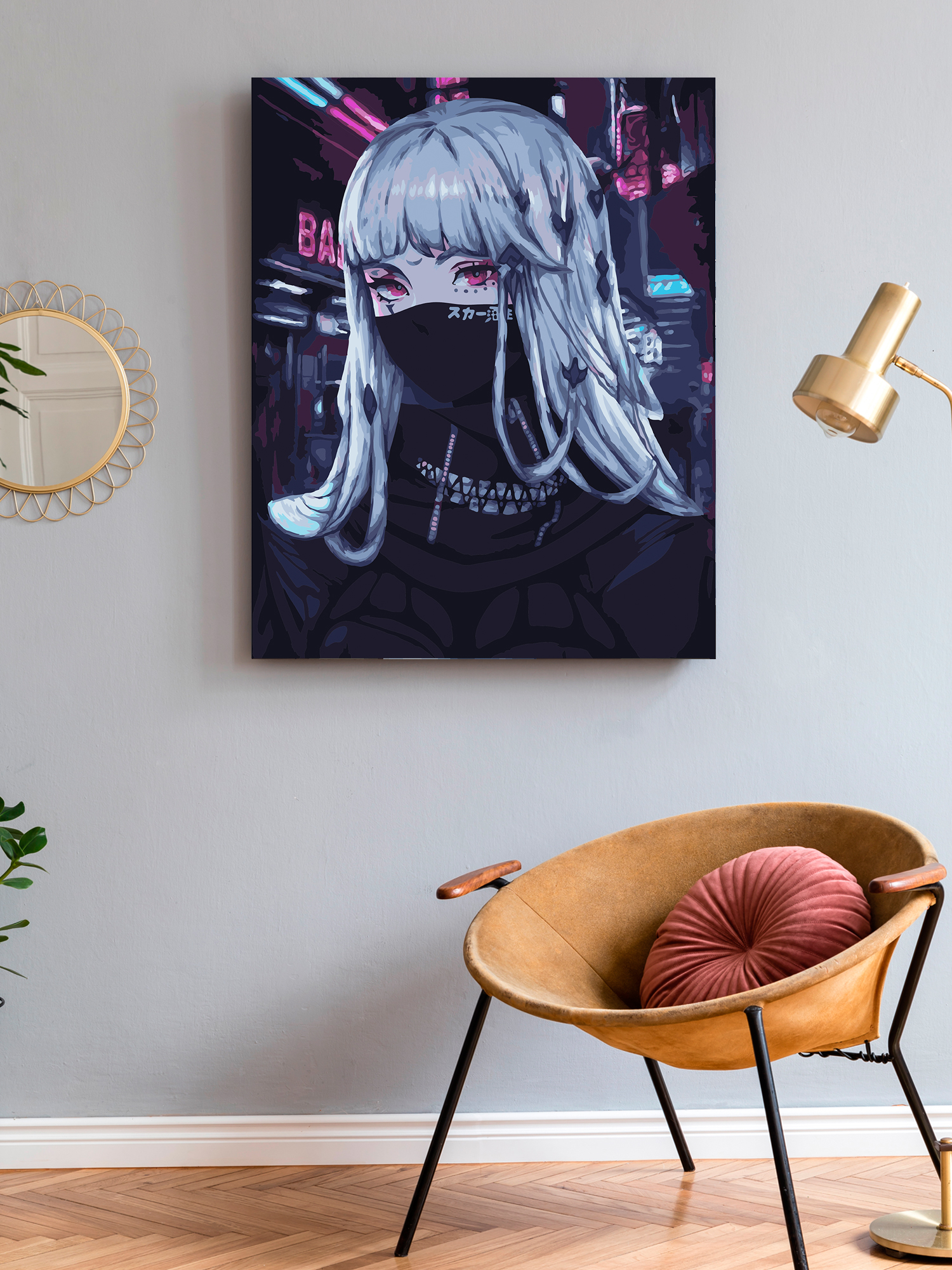 Картина по номерам Art on Canvas Девушка аниме в ассортименте - фото 3