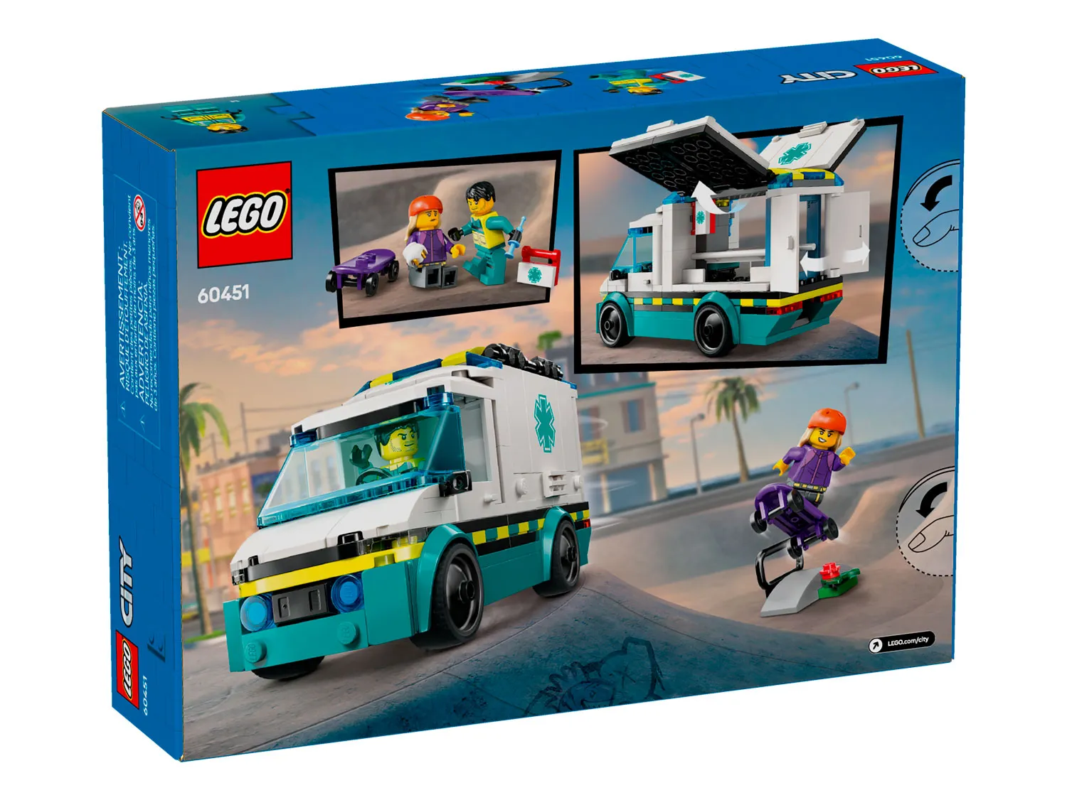 Изображение товара Конструктор LEGO City 60451 Скорая помощь — сборка и реальная игра