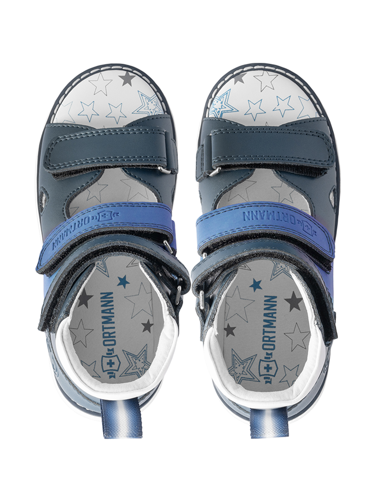 Сандалии ORTMANN kids 7.29_Kristof_голубой / синий микс, о/м - фото 12
