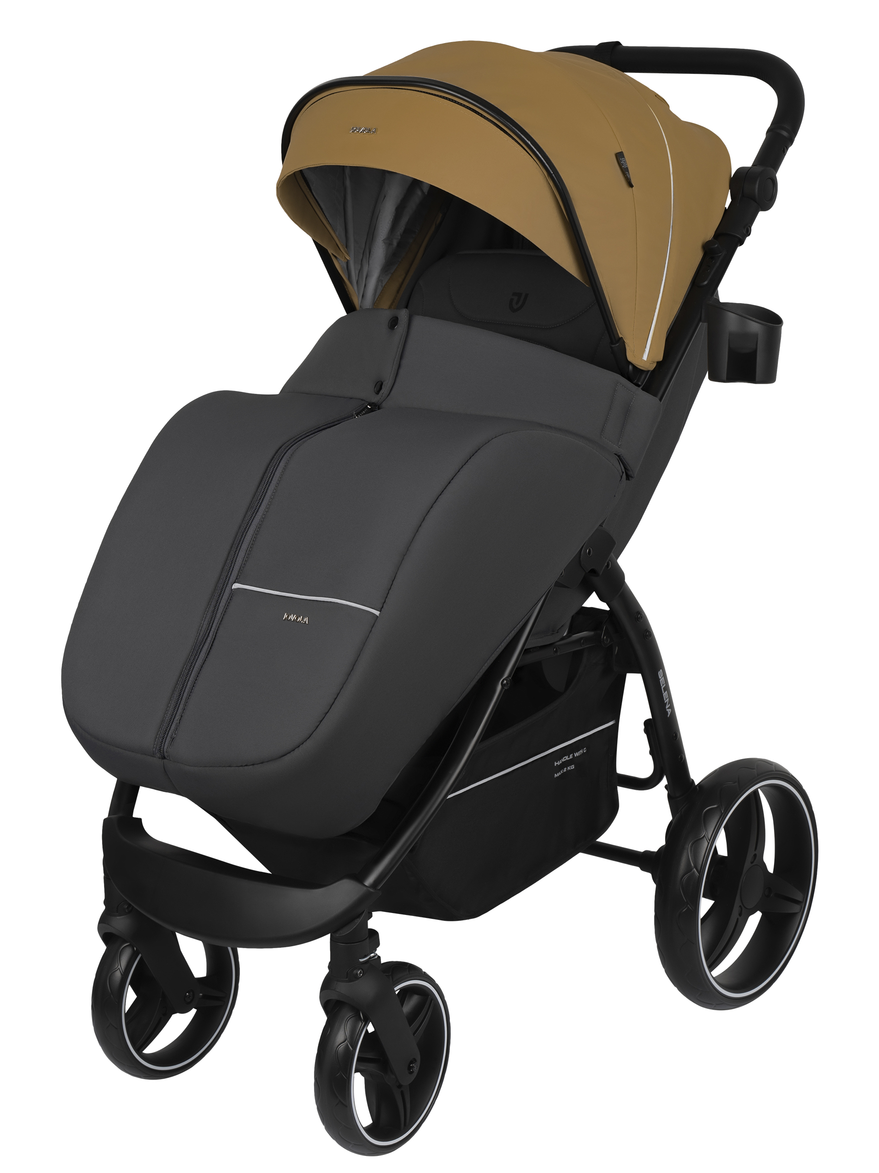 Коляска прогулочная JOVOLA SELENA 2026 всесезонная бежевый - фото 2