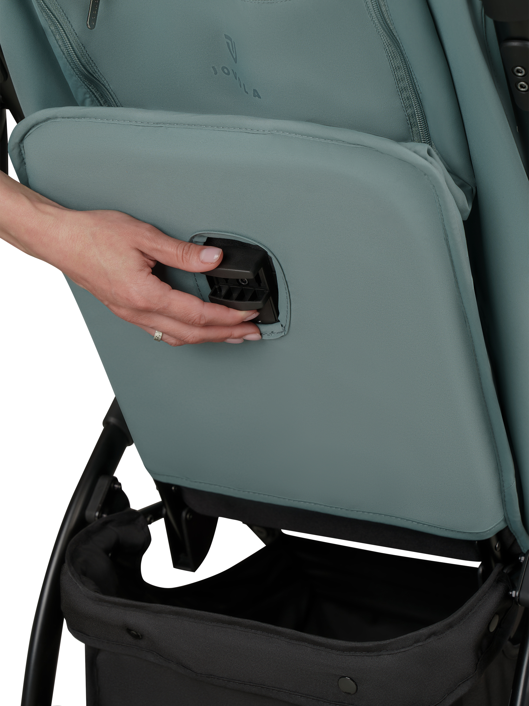 Коляска прогулочная JOVOLA Selena SL, всесезонная зеленый - фото 41