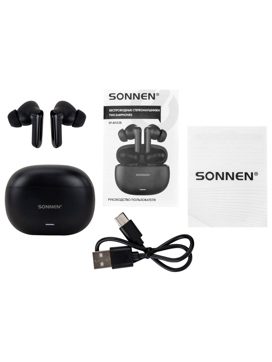 Наушники-вкладыши Sonnen с микрофоном и шумоподавлением - фото 20