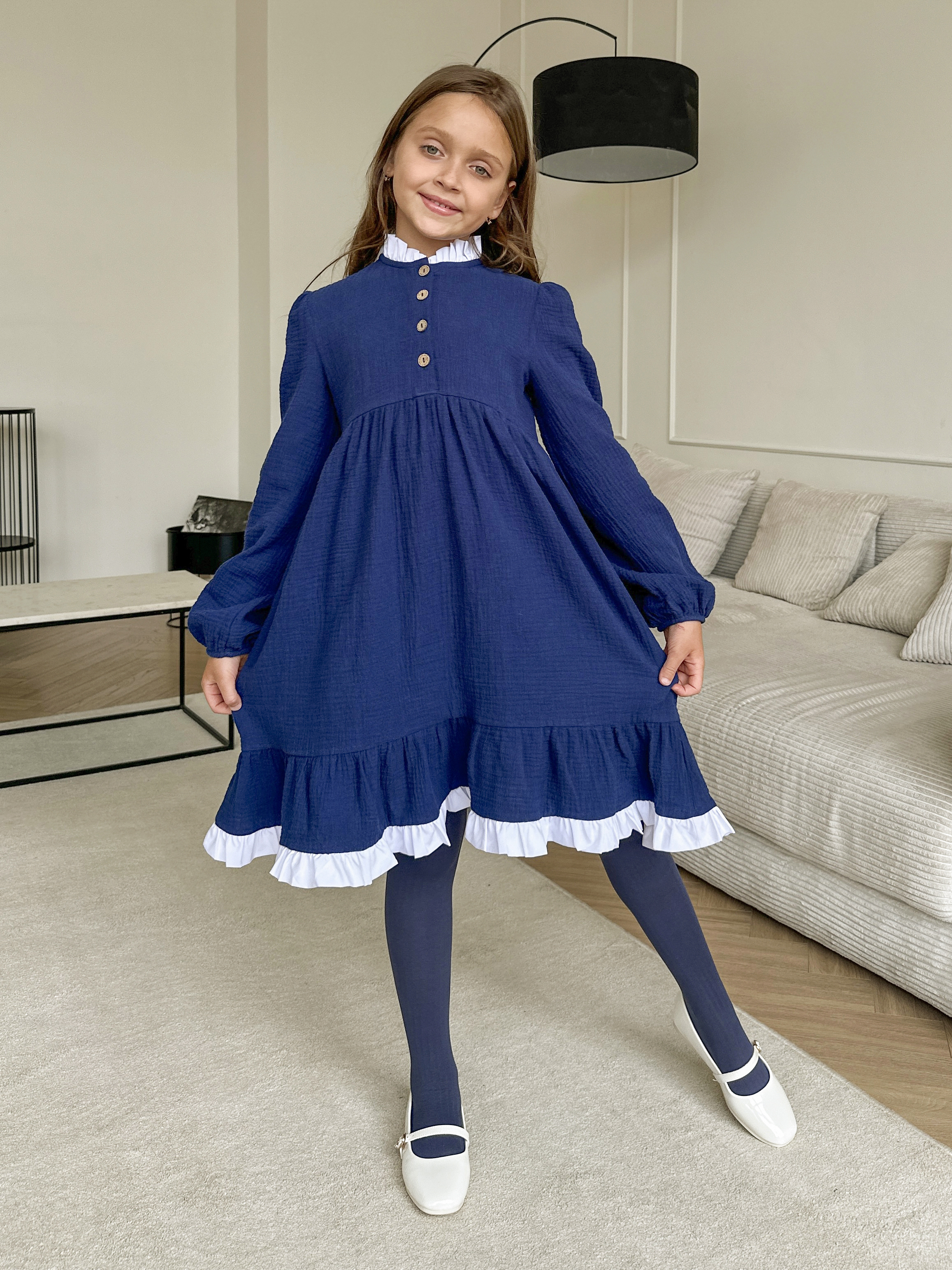 Колготки Allure Колготки детские All Silvia 50 синий - фото 7