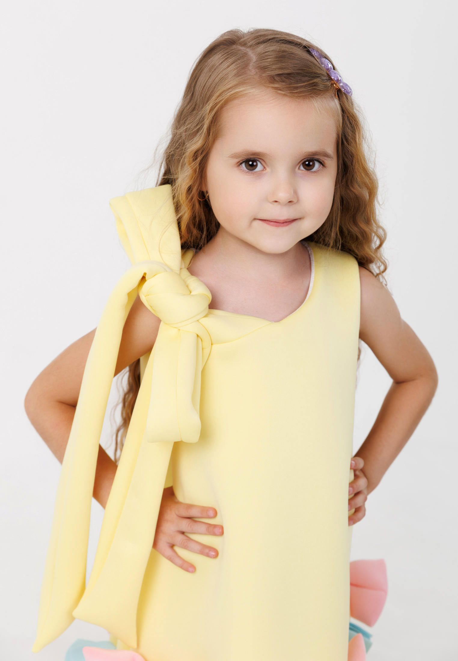 Платье Niffario TFPC20109W01-желтый - фото 3